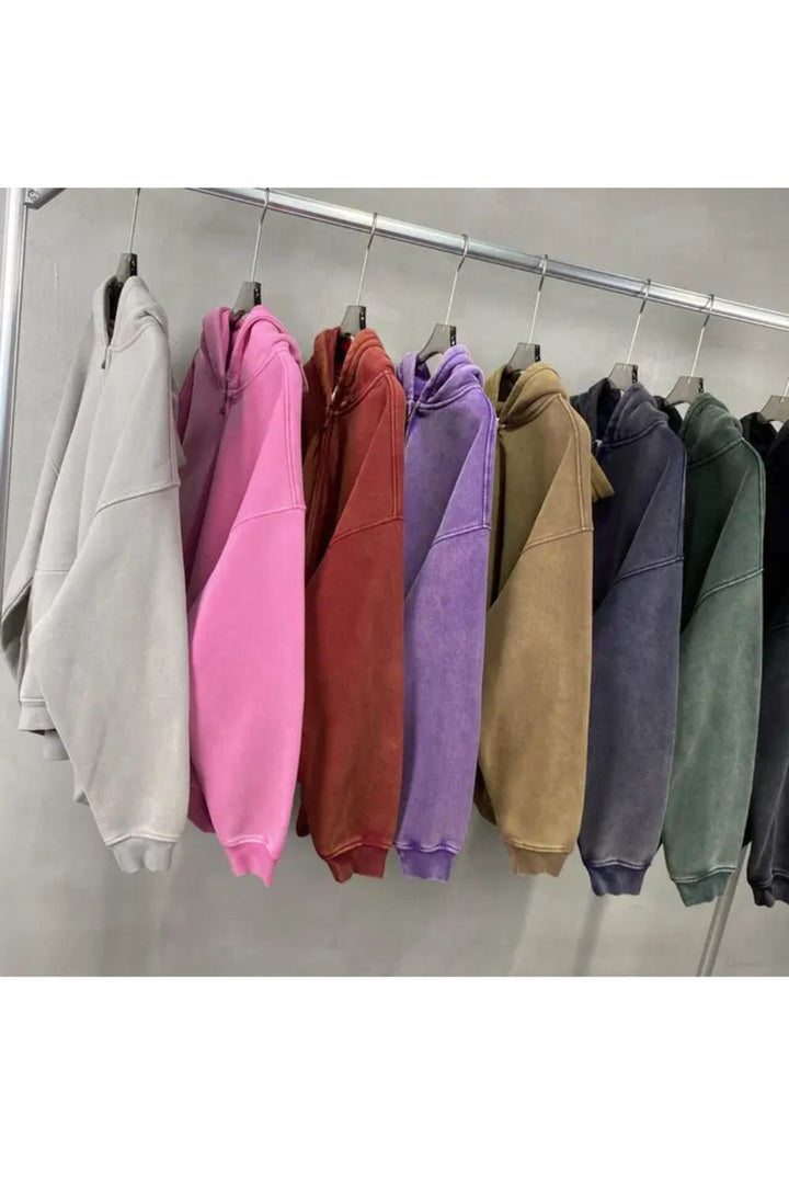 Batik Fleece Hoodie Met Ritssluiting