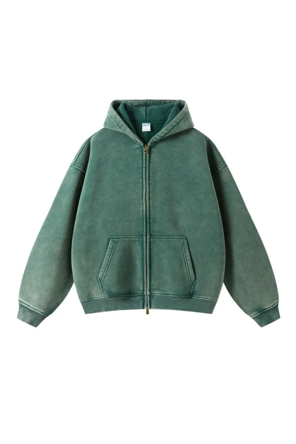 Batik Fleece Hoodie Met Ritssluiting