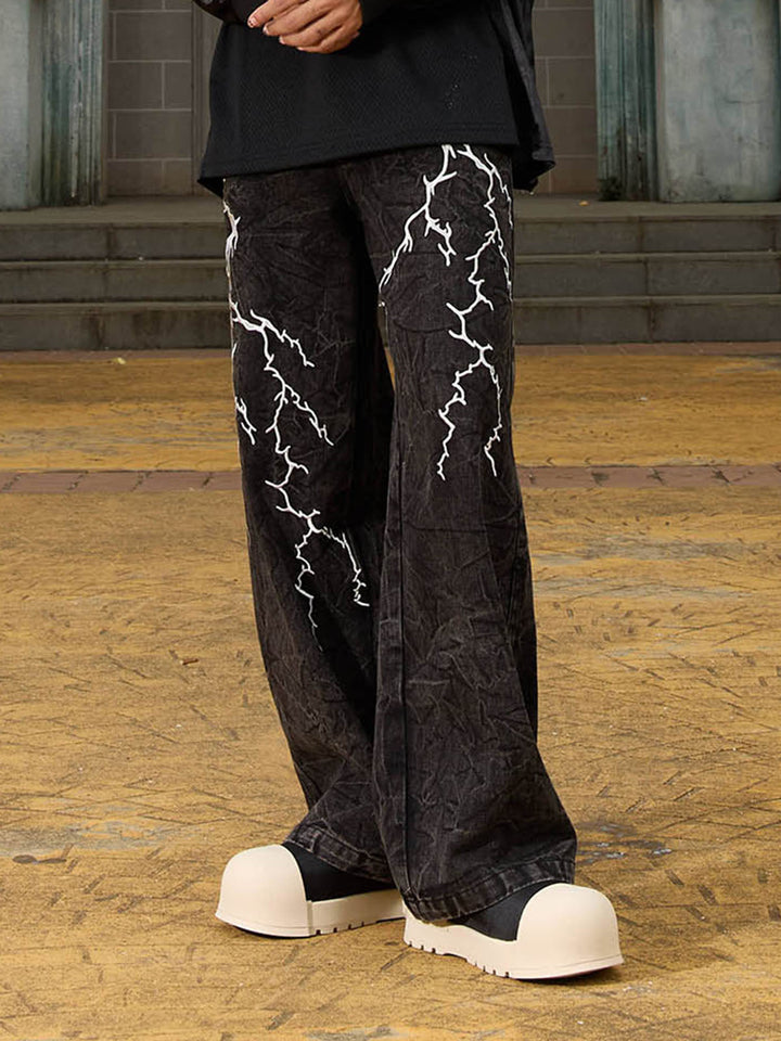 'Thunderstrike' High Street Hip-hop Jeans