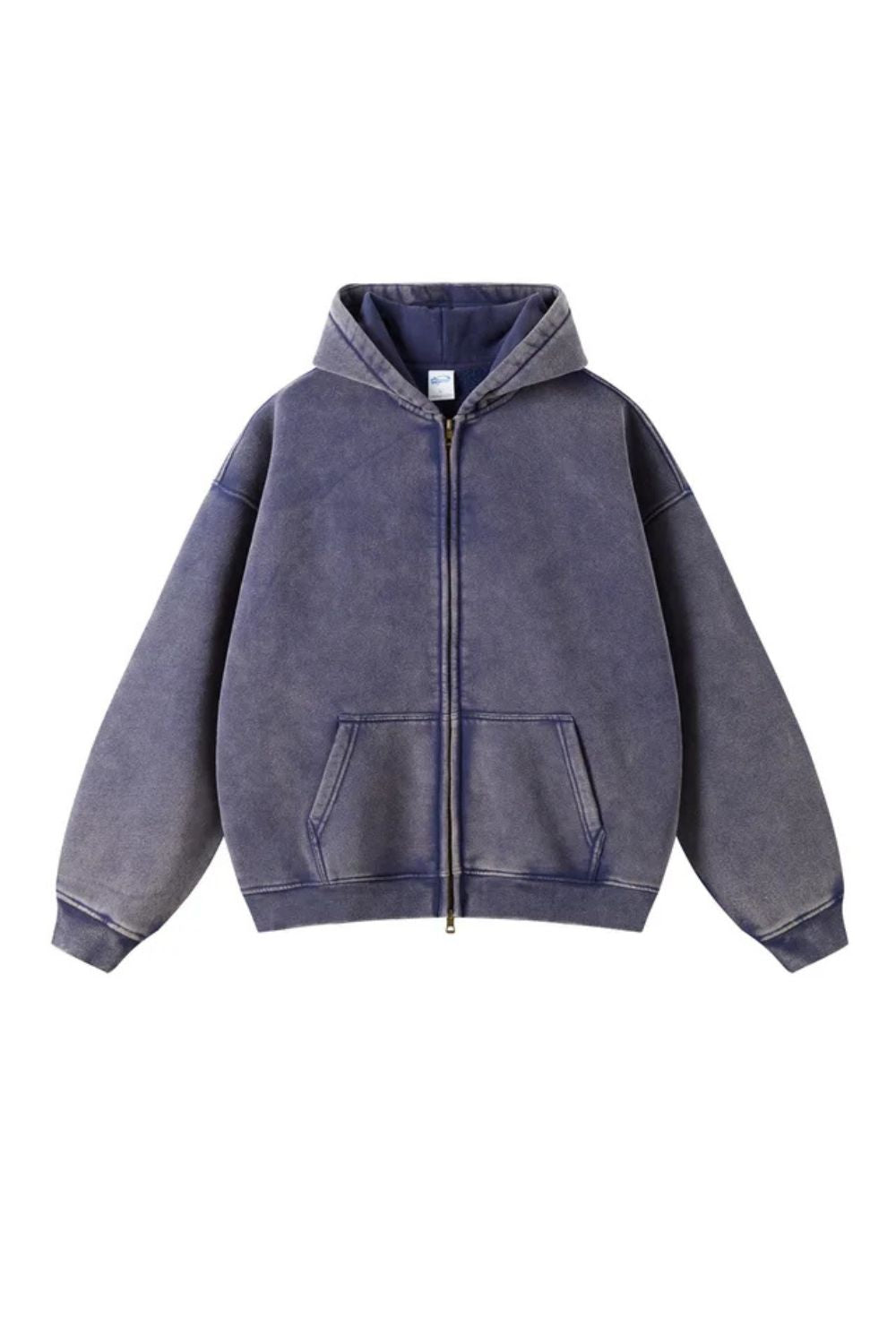 Batik Fleece Hoodie Met Ritssluiting