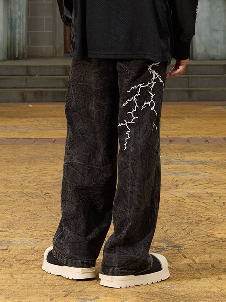 'Thunderstrike' High Street Hip-hop Jeans