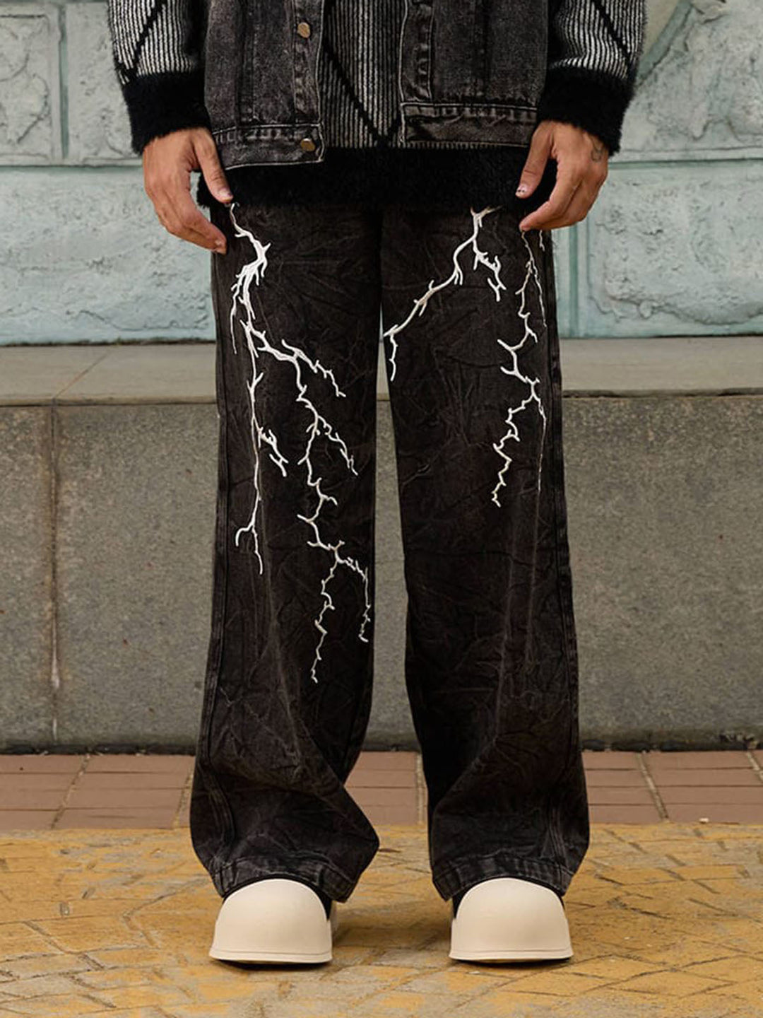 'Thunderstrike' High Street Hip-hop Jeans