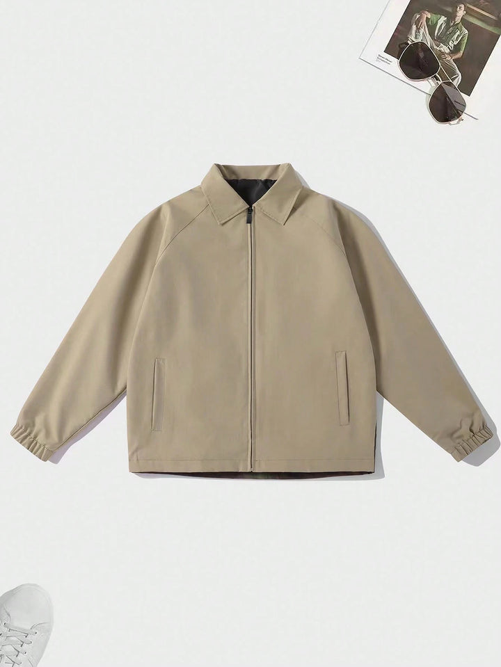 'Botanique' Graphic Zip-Up Jacket