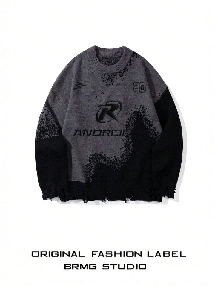'Drift' Graphic Knitted Sweater