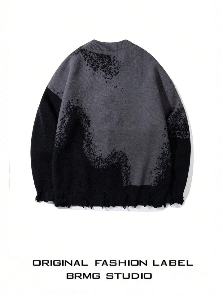'Drift' Graphic Knitted Sweater