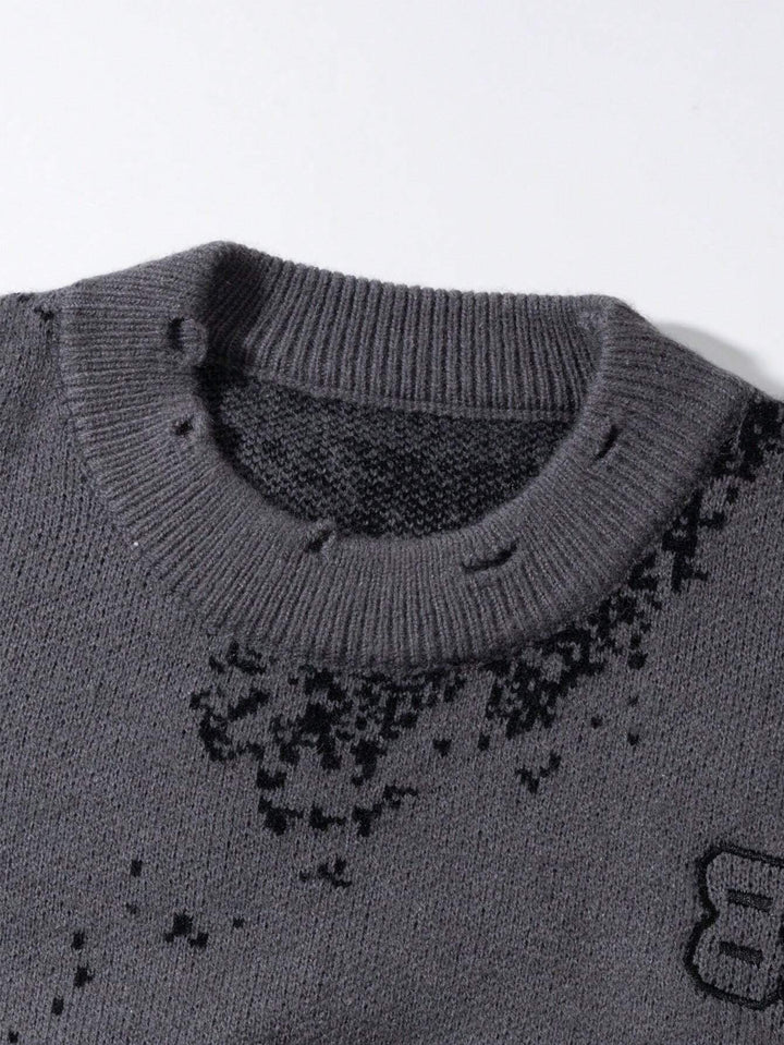 'Drift' Graphic Knitted Sweater