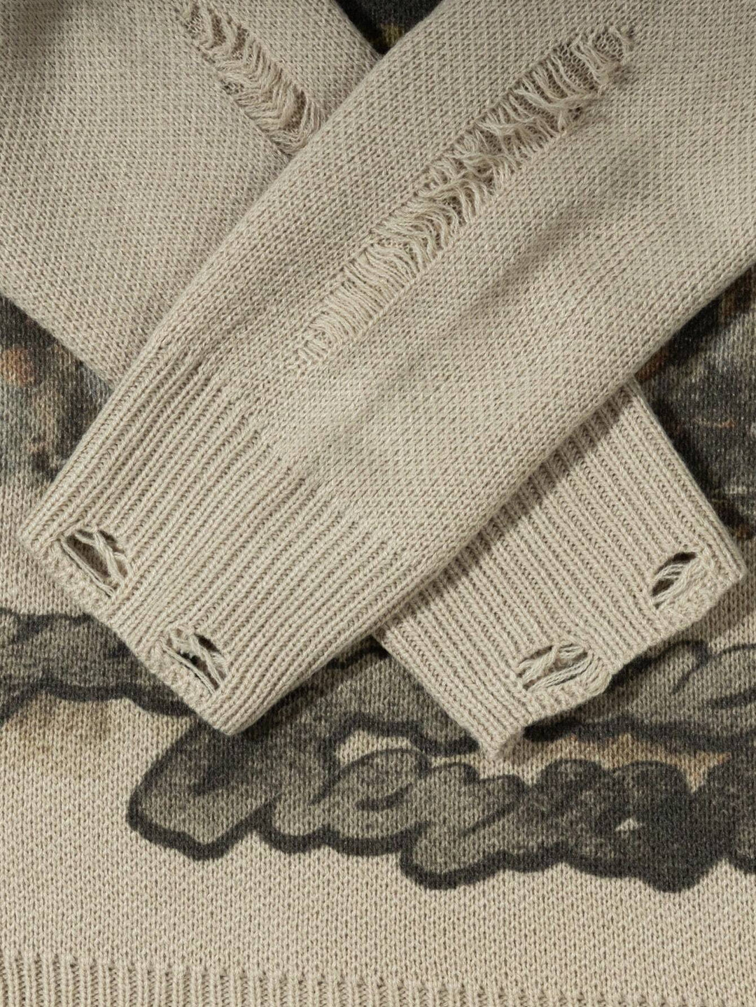 'Supper' Graphic Knitted Sweater