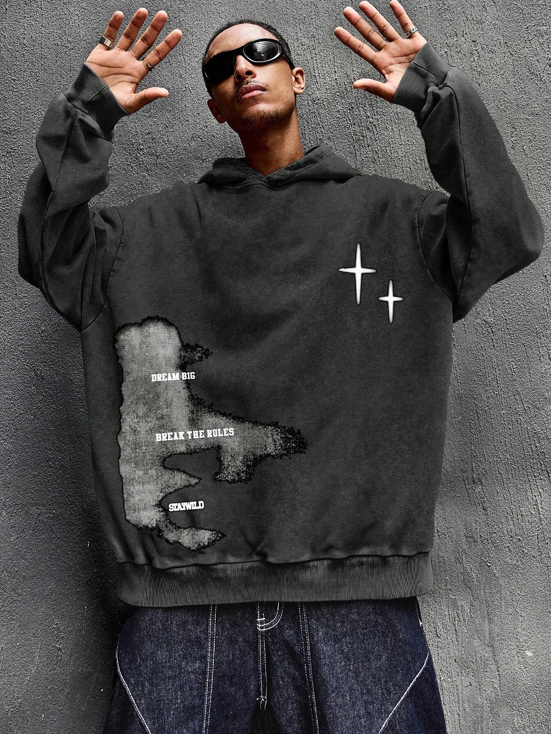 'Grunge' Graphic Hoodie