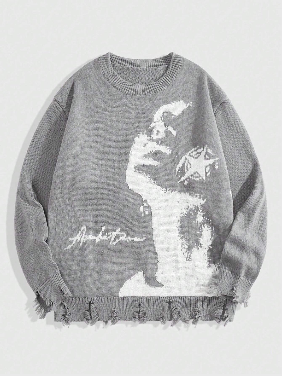 'Stargazing' graphic knitted sweater