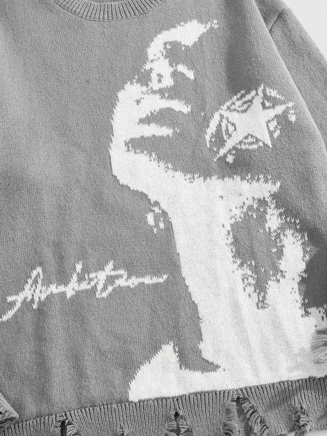 'Stargazing' graphic knitted sweater