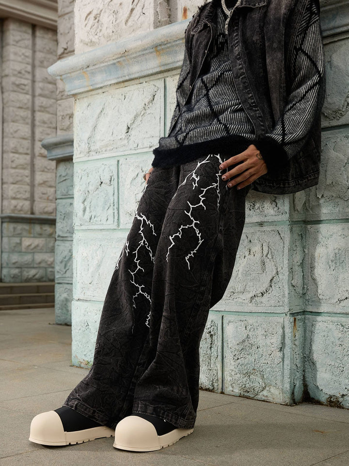 'Thunderstrike' High Street Hip-hop Jeans