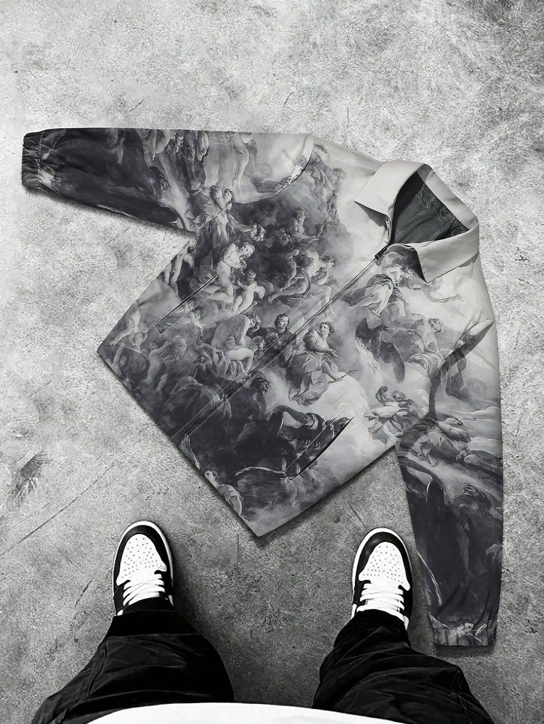 'Heavenfall' Graphic Zip-Up