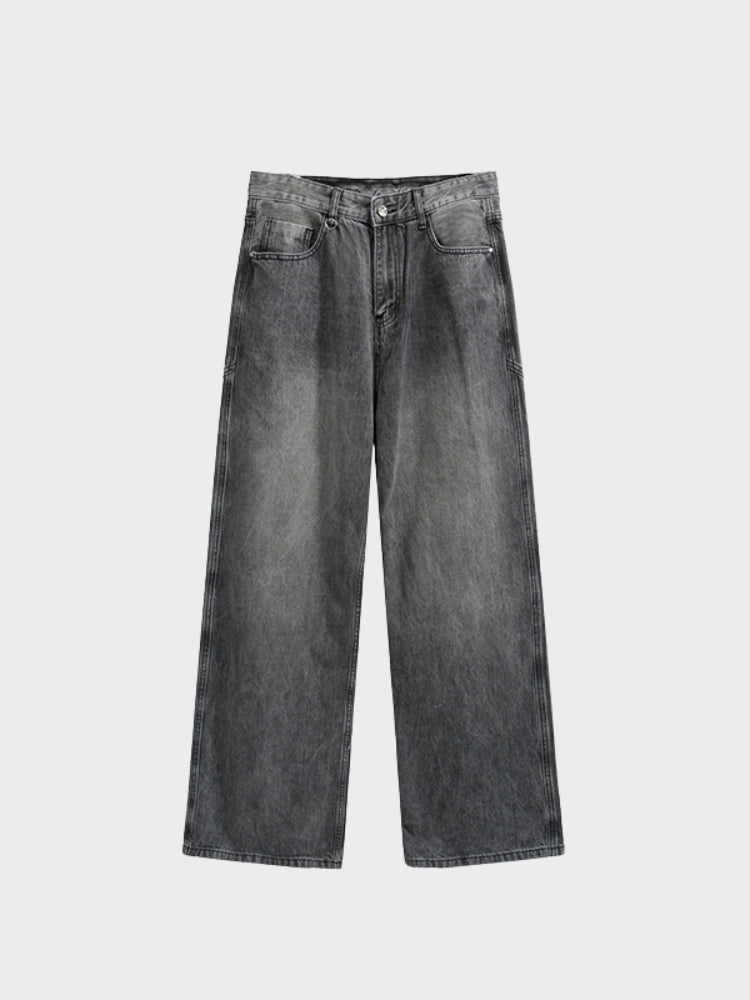 MyGarments - Baggy Denim Jeans - Black/Grey