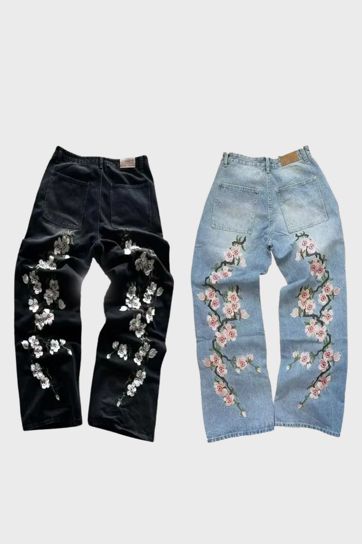 'Blossom' Embroidered Jeans