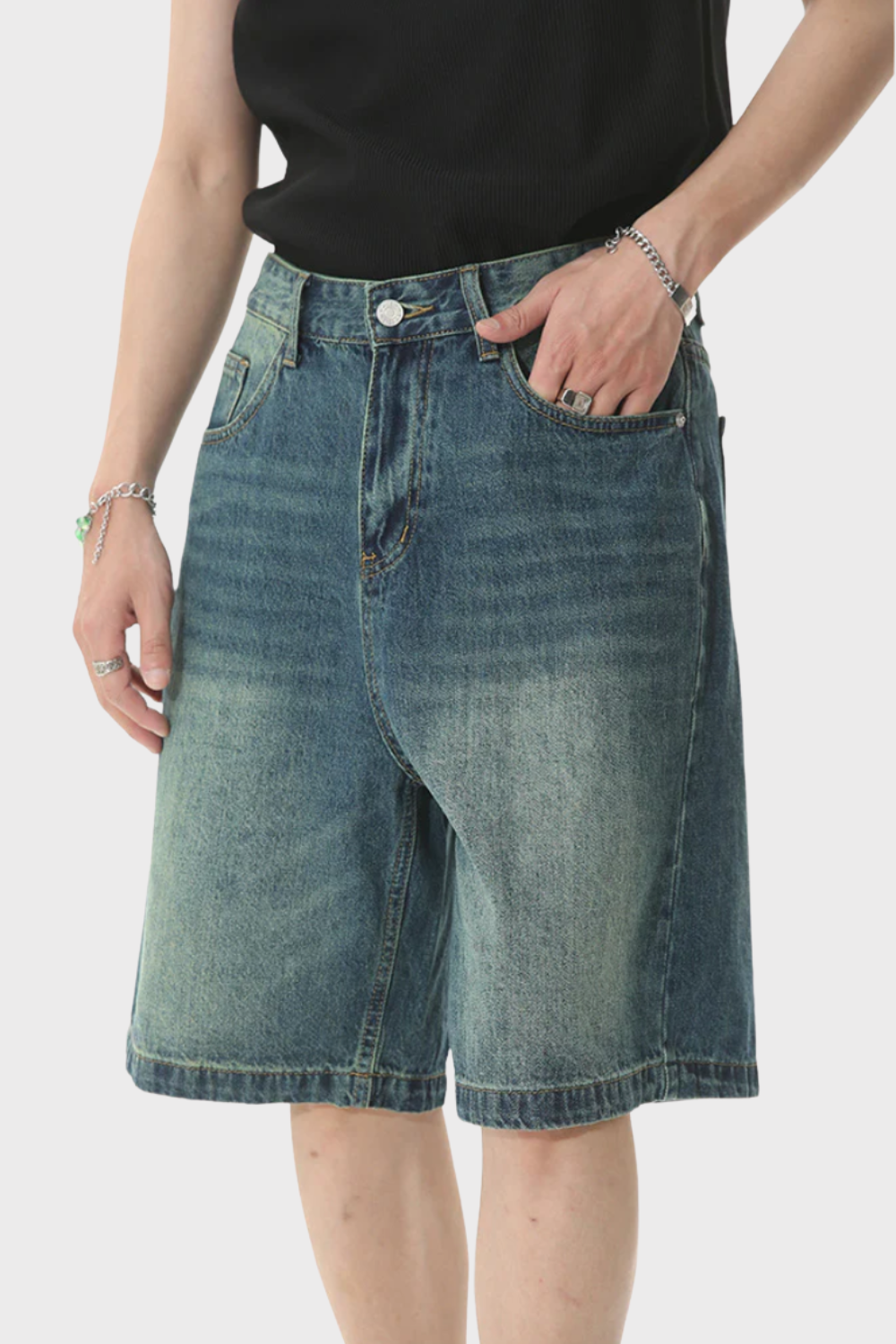MyGarments - Baggy Denim Jort Blue