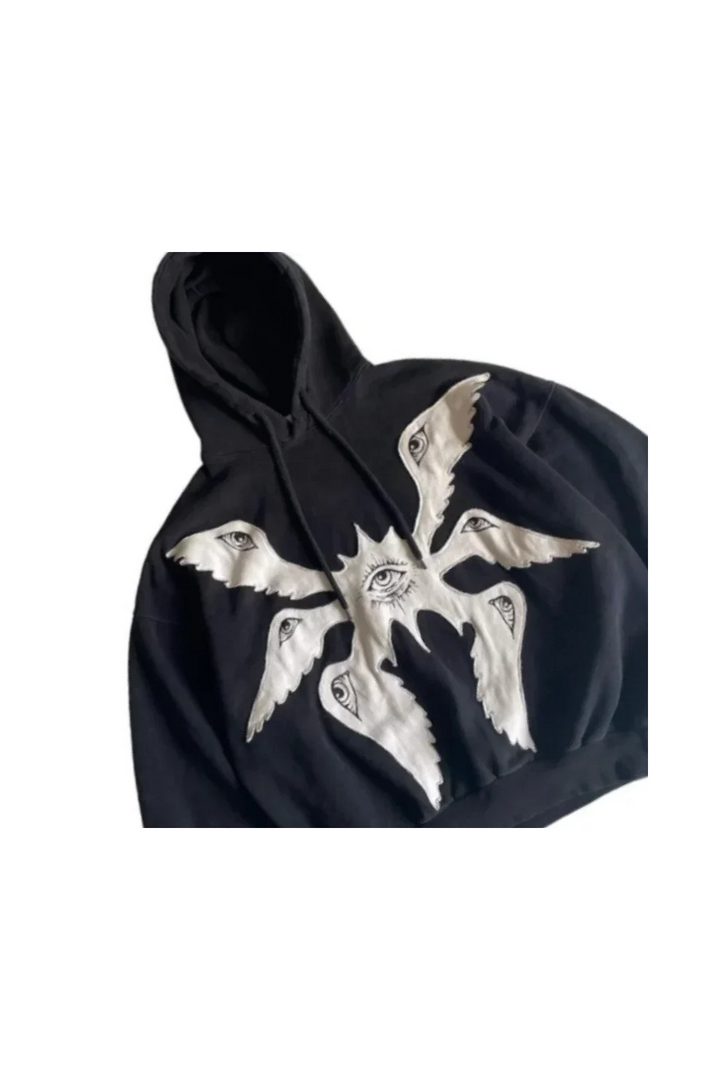 'Watchful Wings' Graphic Hoodie