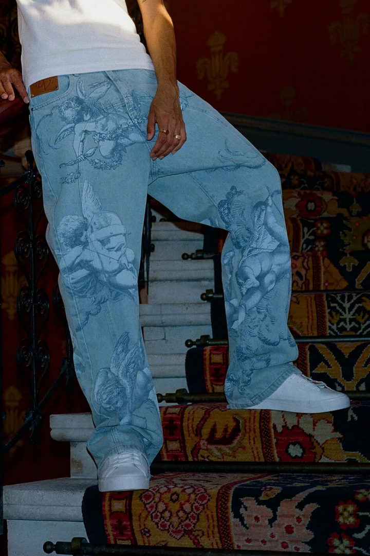 'Cupido' Washed Baggy Jeans