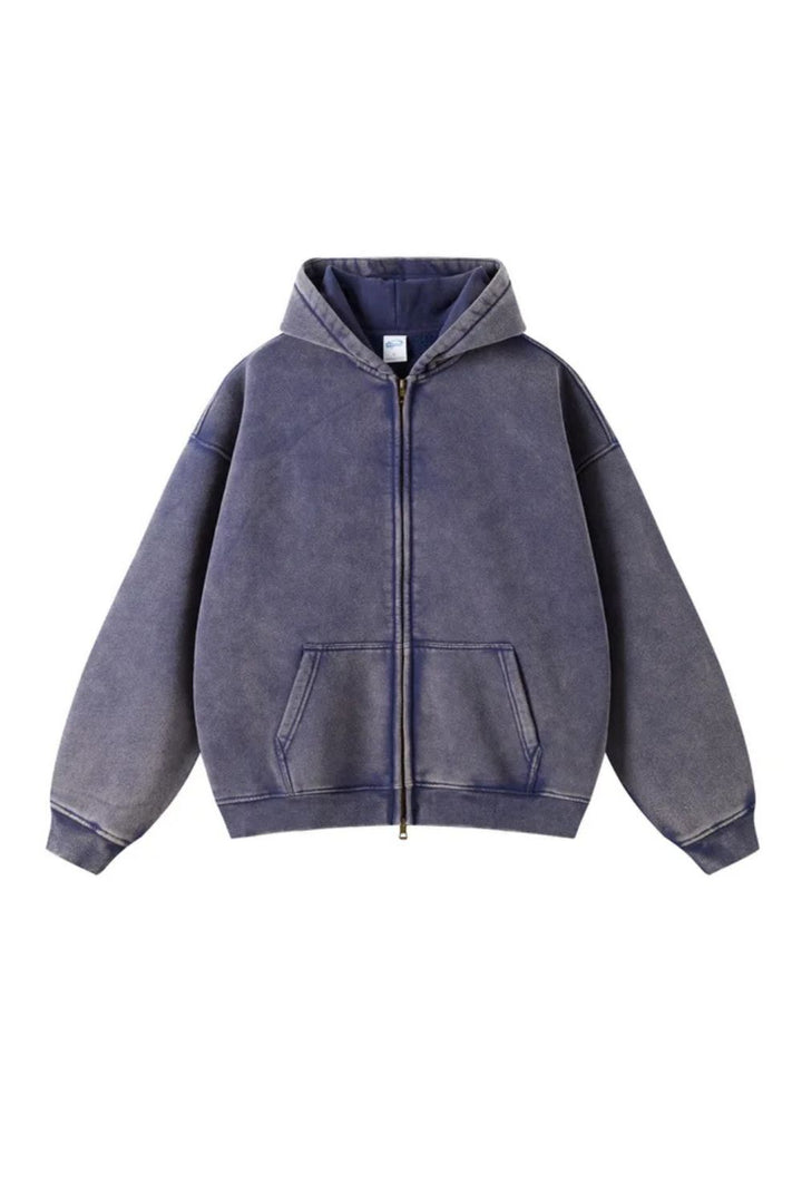 Batik Fleece Hoodie Met Ritssluiting