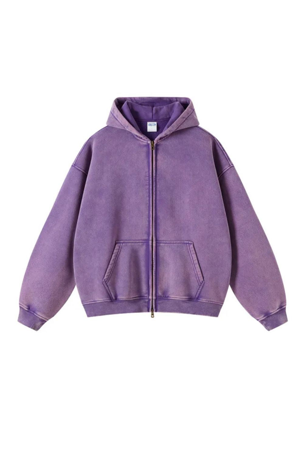 Batik Fleece Hoodie Met Ritssluiting