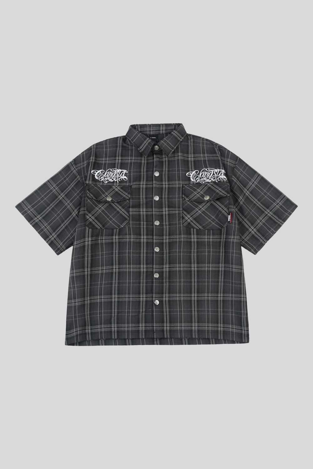 Embroidery Loose Short Sleeve Shirt - MyGarments®