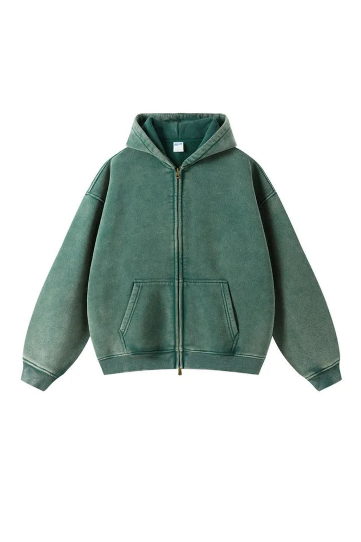 Batik Fleece Hoodie Met Ritssluiting