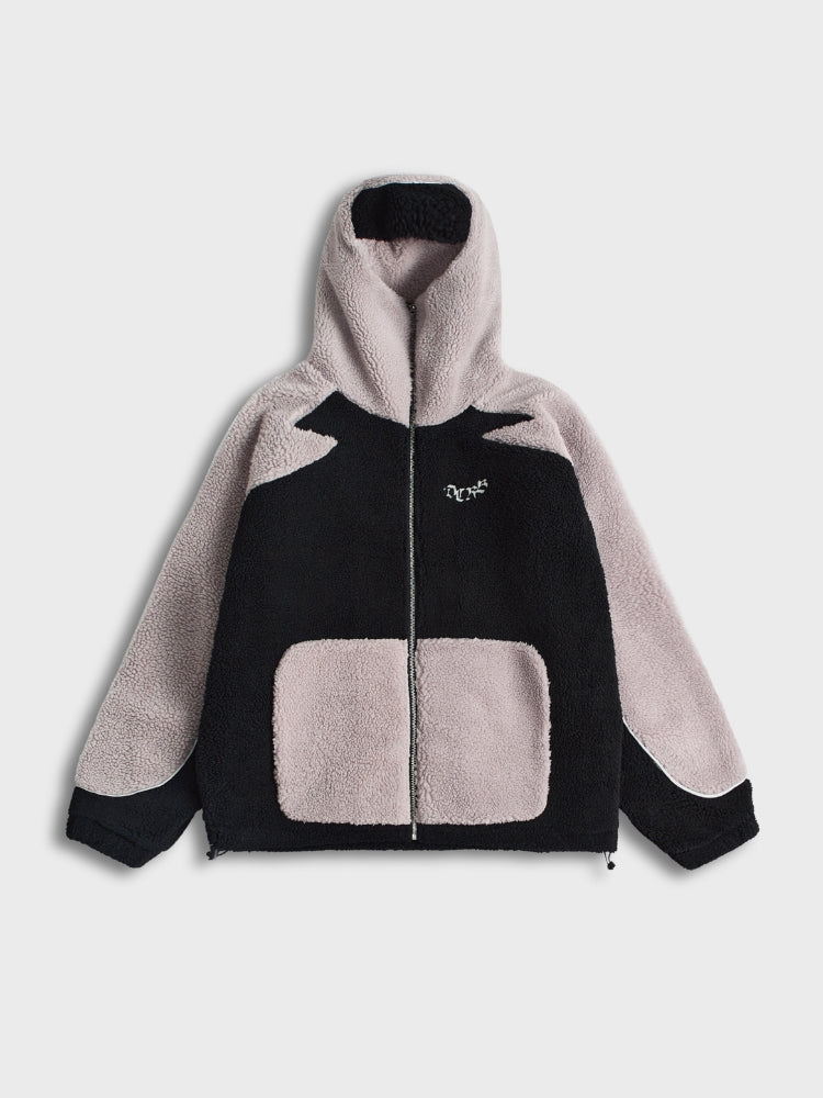 MyGarments - Wolf Grey & White Sherpa Ninja Fleece