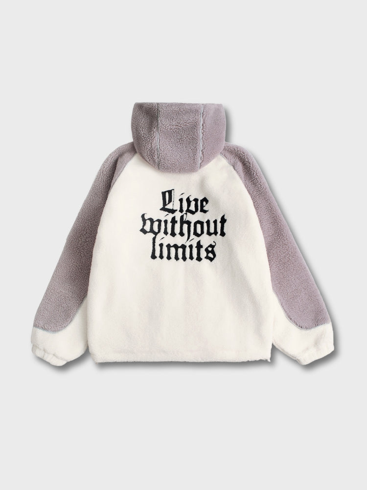 MyGarments - Wolf Grey & White Sherpa Ninja Fleece