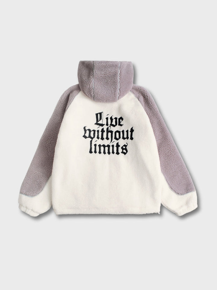 MyGarments - Wolf Grey & White Sherpa Ninja Fleece