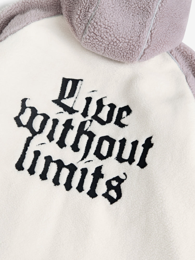 MyGarments - Wolf Grey & White Sherpa Ninja Fleece