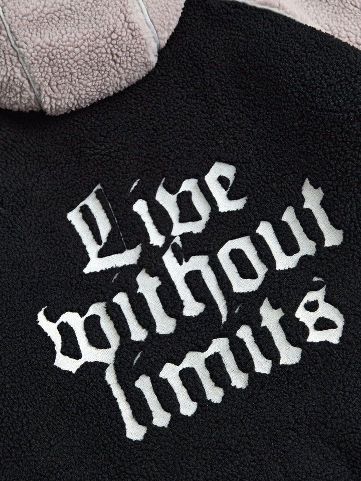 MyGarments - Black & Grey Sherpa Ninja Fleece