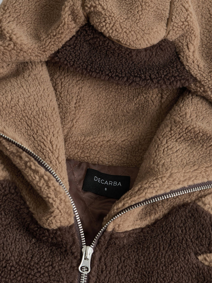 MyGarments - Dark & Light Brown Sherpa Ninja Fleece