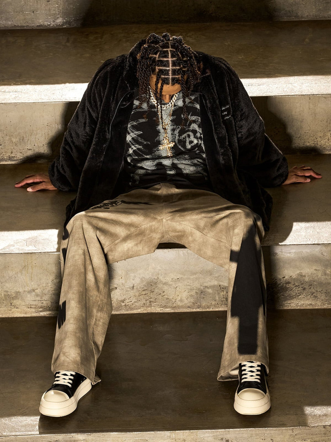 Skeleton Graphic Waffle Sweatshirt – Spooky Halloween Vibes