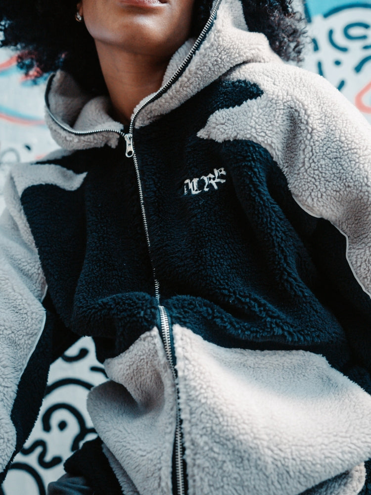 MyGarments - Black & Grey Sherpa Ninja Fleece