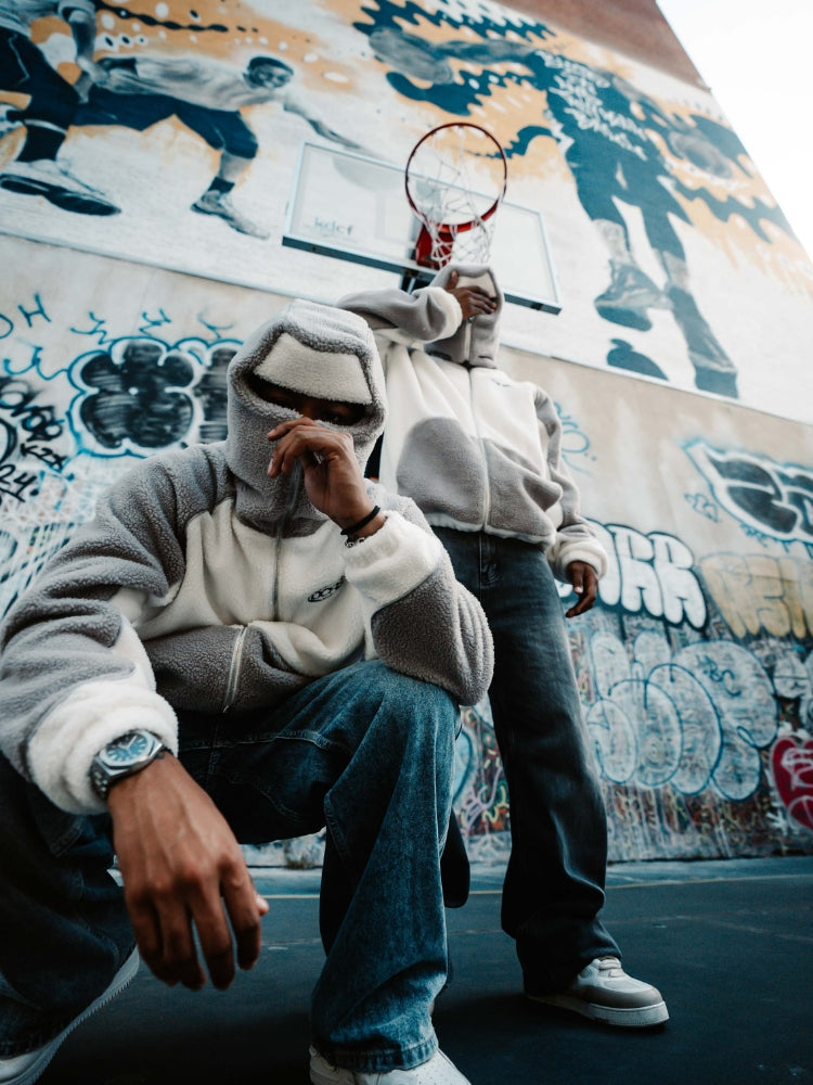 MyGarments - Black & Grey Sherpa Ninja Fleece