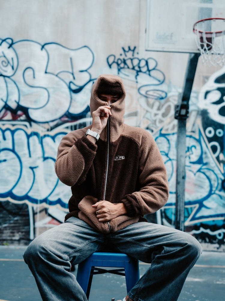 MyGarments - Dark & Light Brown Sherpa Ninja Fleece