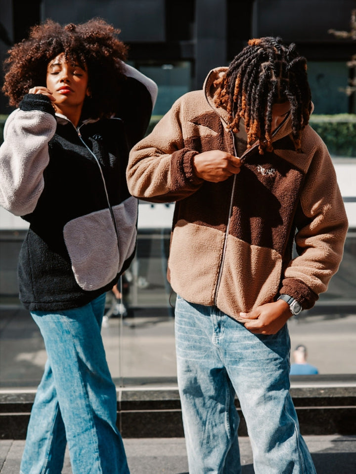 MyGarments - Dark & Light Brown Sherpa Ninja Fleece