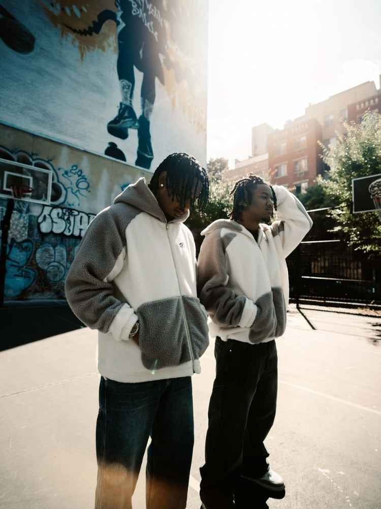 MyGarments - Black & Grey Sherpa Ninja Fleece