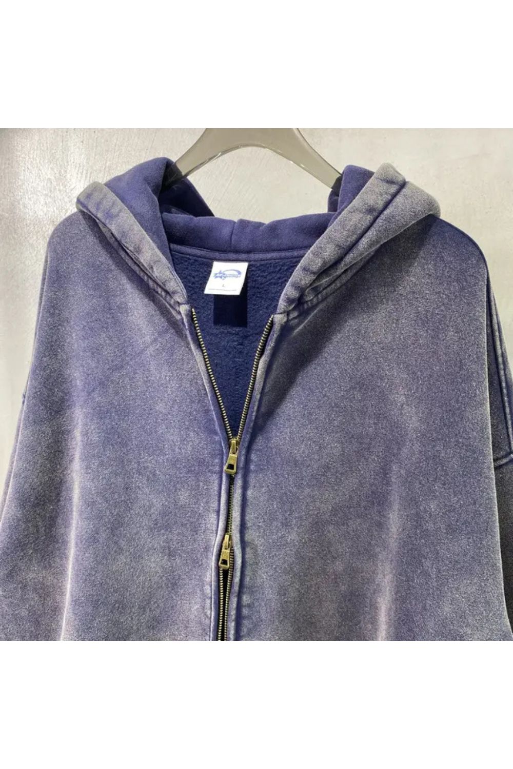 Batik Fleece Hoodie Met Ritssluiting