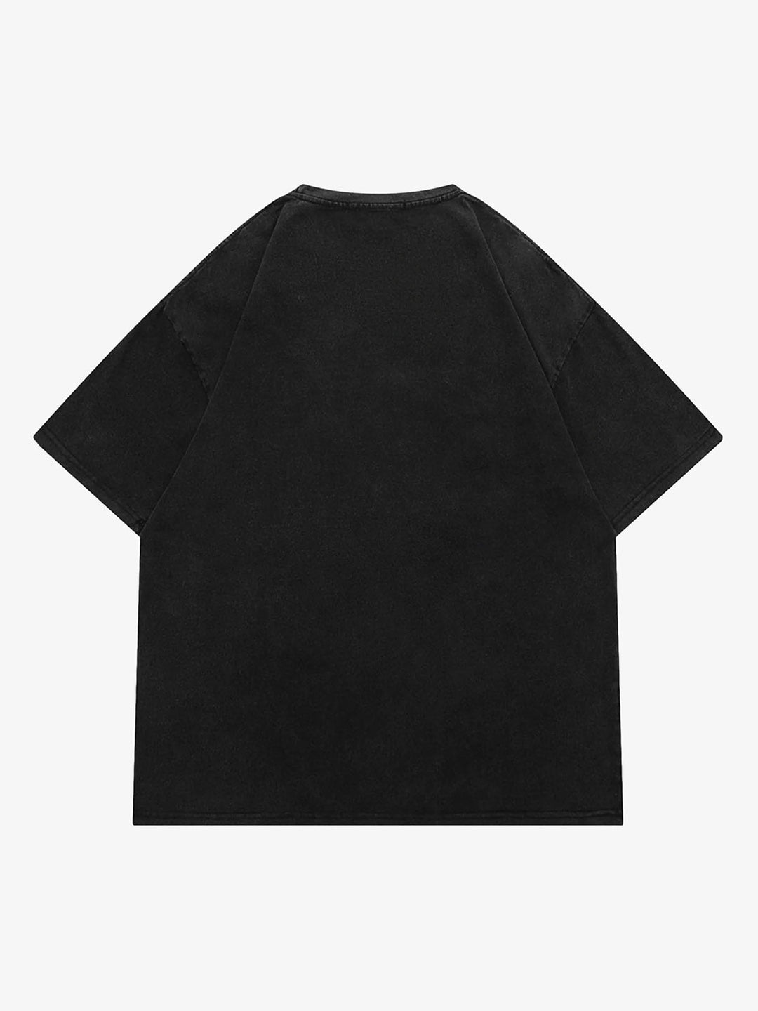 Abstract Portrait Print T-shirt - 1619