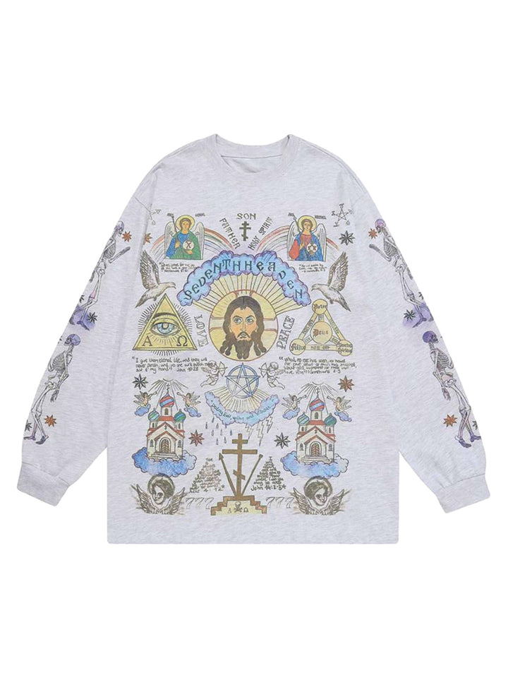 American High Street Graffiti Long Sleeve T-Shirt