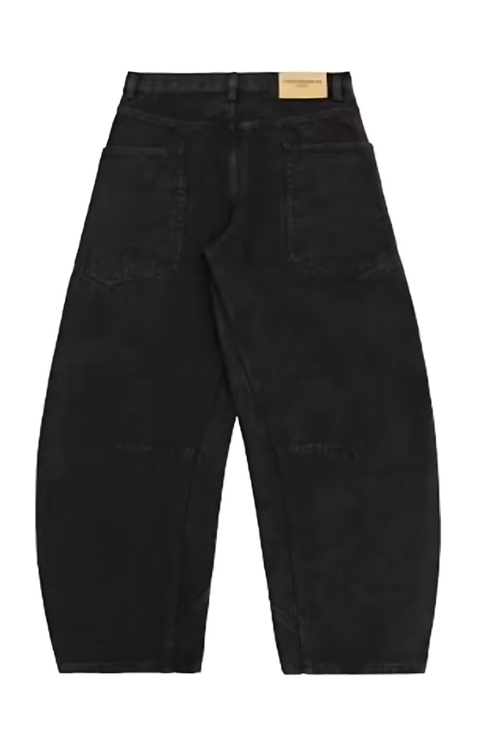 'Arc' Deconstructed Crescent Wide-Leg Jeans