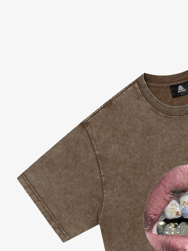 Artistic Lips Graphic T-Shirt
