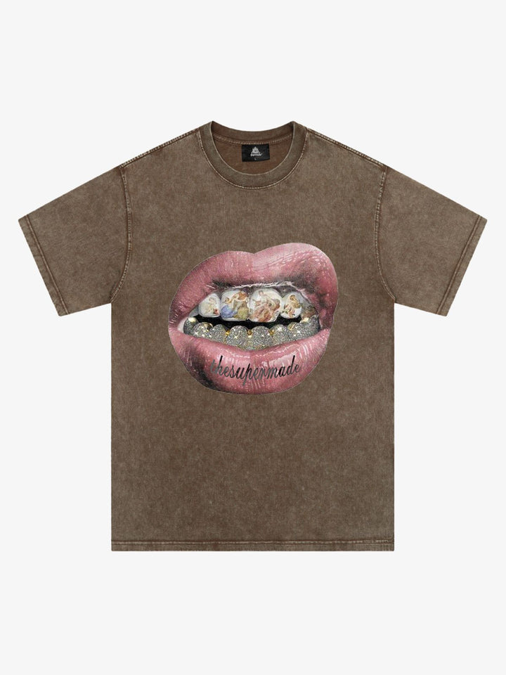Artistic Lips Graphic T-Shirt