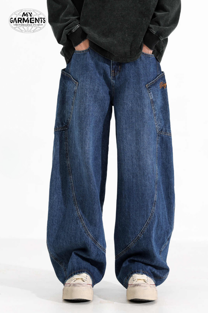 'Axel' Large Pocket Baggy Jeans