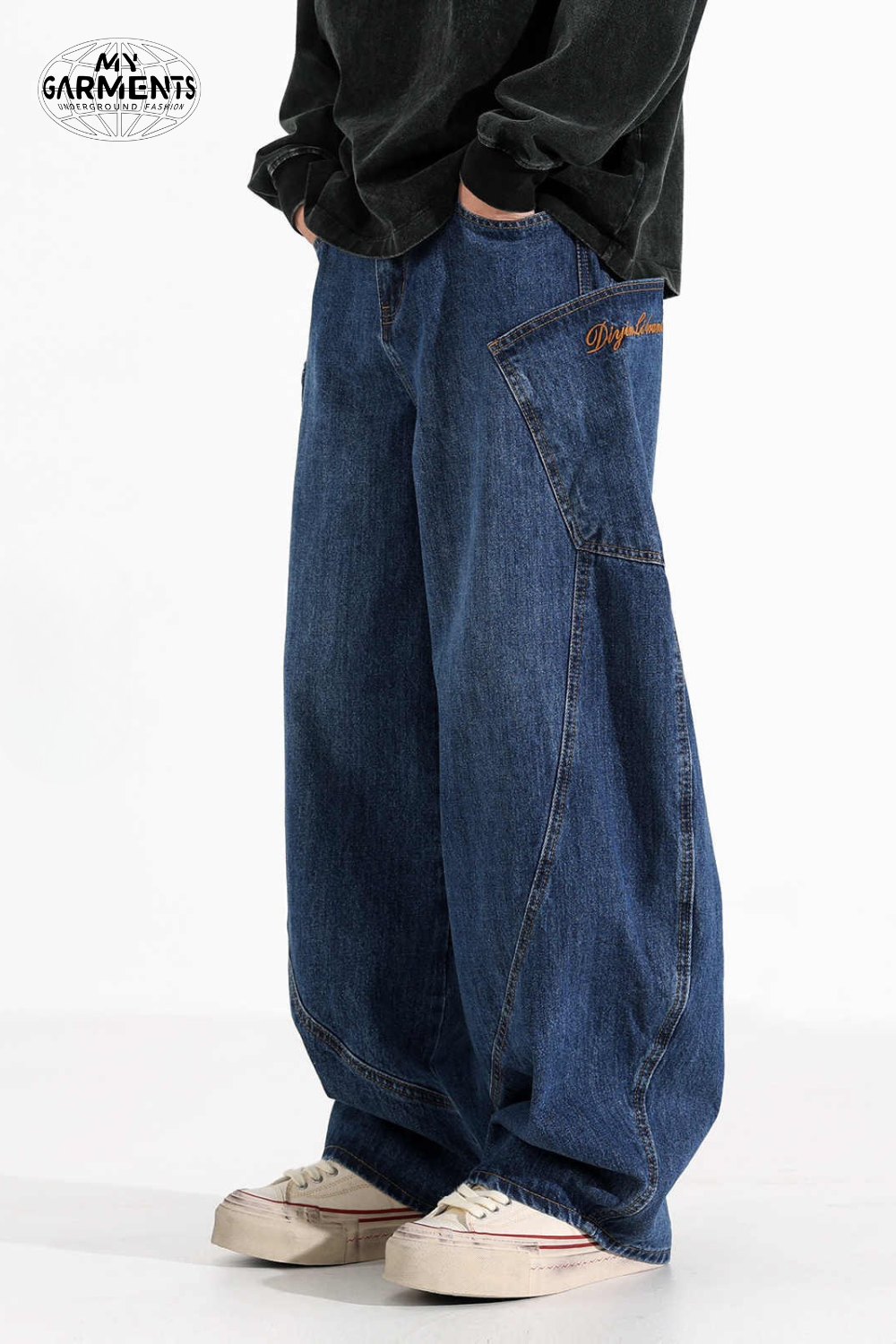 'Axel' Large Pocket Baggy Jeans