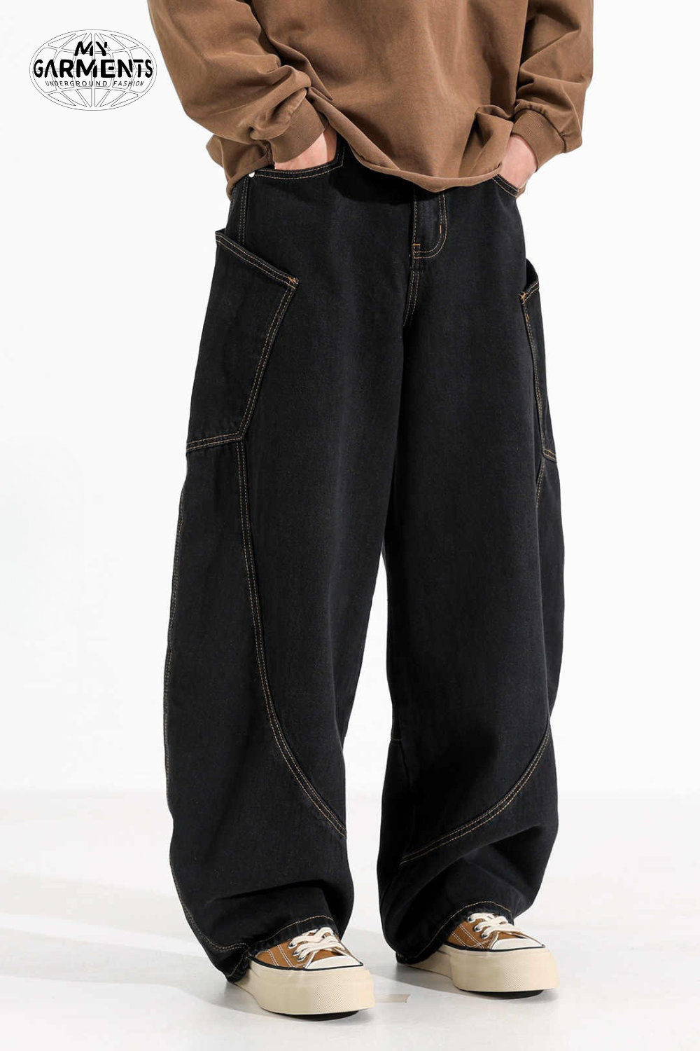 'Axel' Large Pocket Baggy Jeans