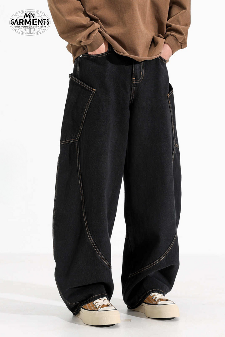 'Axel' Large Pocket Baggy Jeans