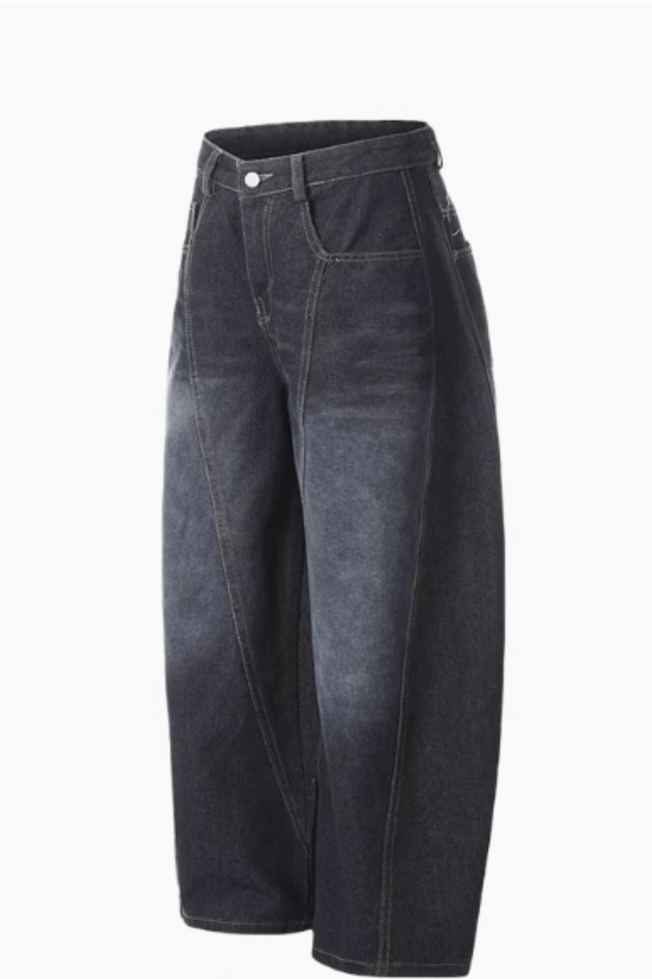 'Axel' Retro Washed Scimitar Jeans