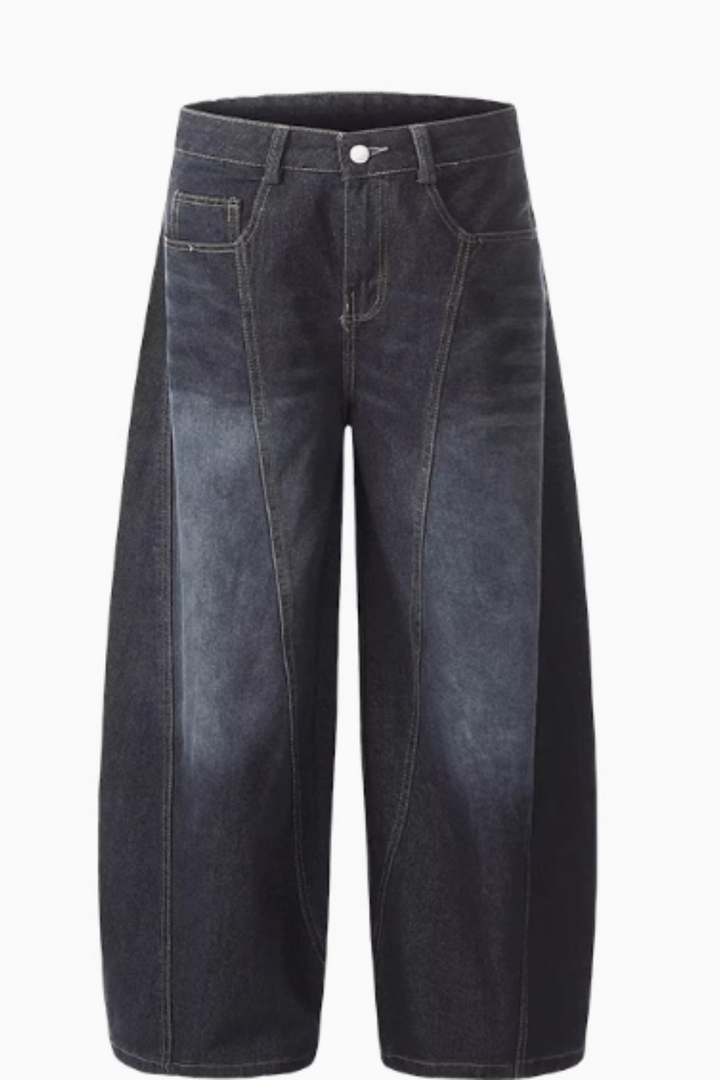 'Axel' Retro Washed Scimitar Jeans