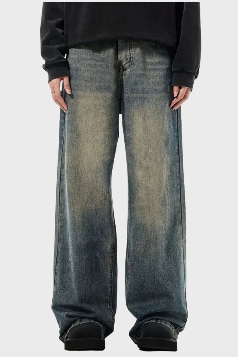 'Belong To The Street' Washed Baggy Jeans